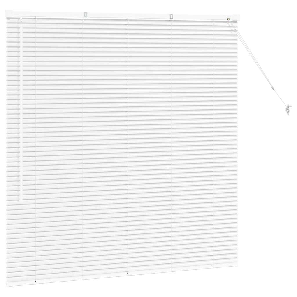 Persienner Hvid 130 x 125 cm 25 mm Aluminium