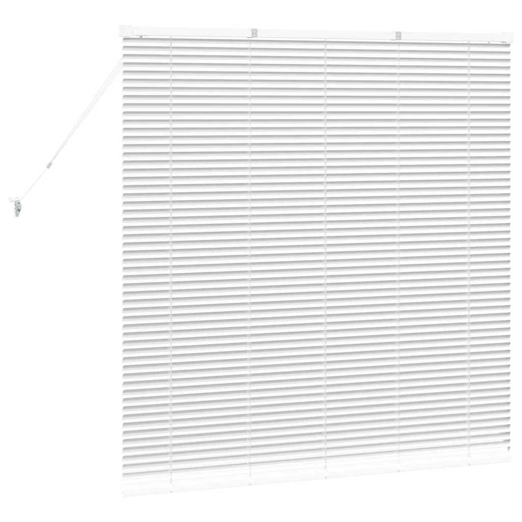 Persienner Hvid 130 x 125 cm 25 mm Aluminium