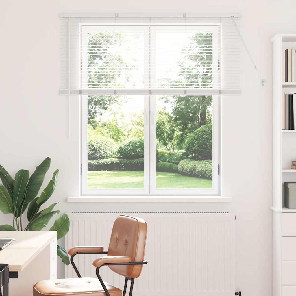 Persienner Hvid 130 x 135 cm 25 mm Aluminium