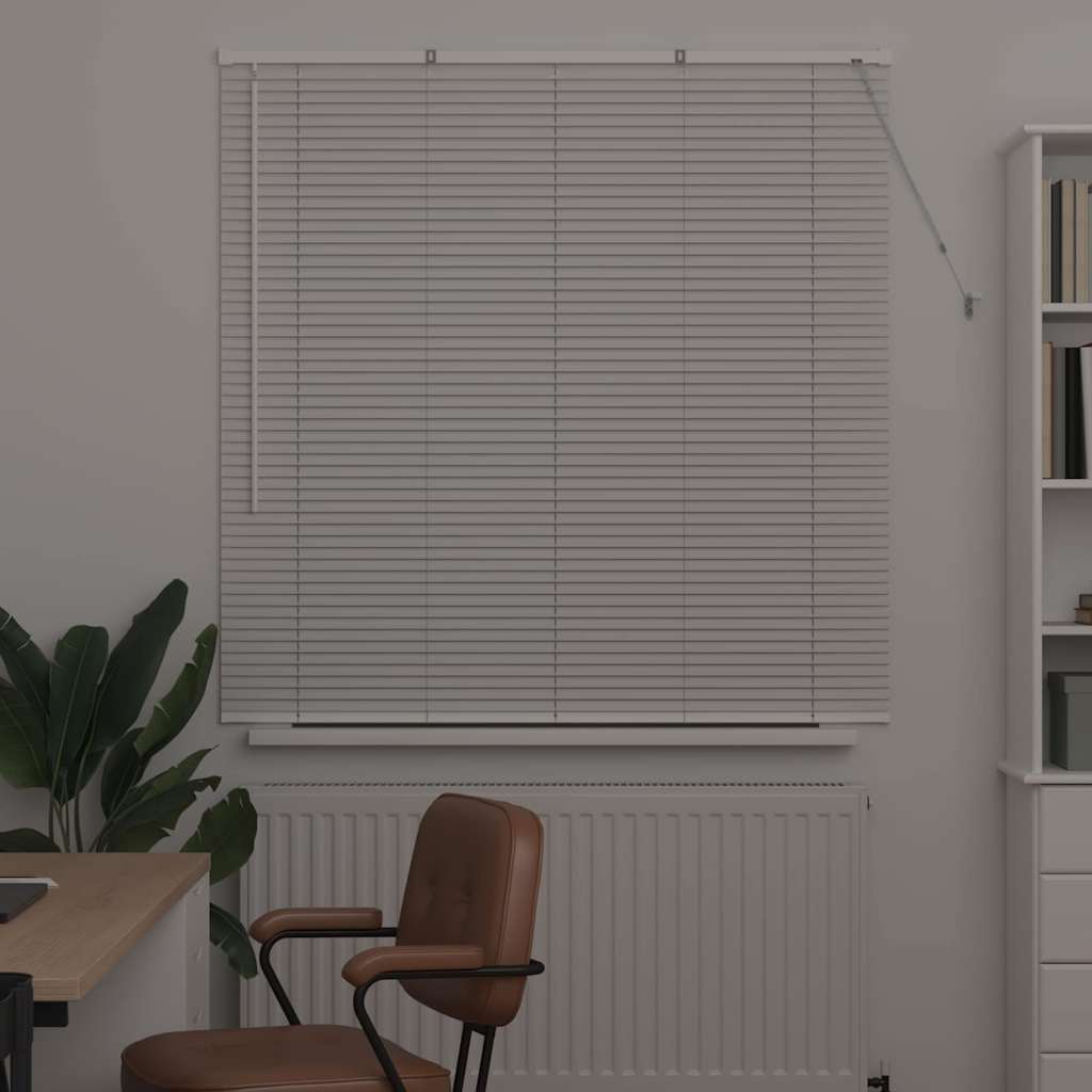 Persienner Hvid 130 x 135 cm 25 mm Aluminium