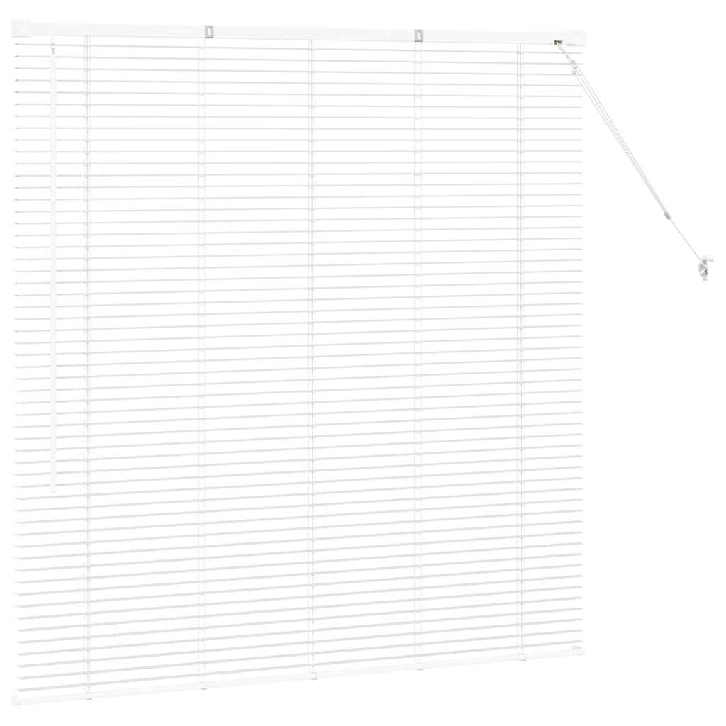 Persienner Hvid 130 x 135 cm 25 mm Aluminium