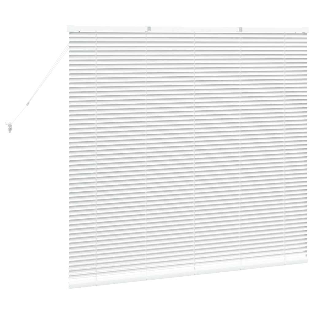 Persienner Hvid 130 x 145 cm 25 mm Aluminium