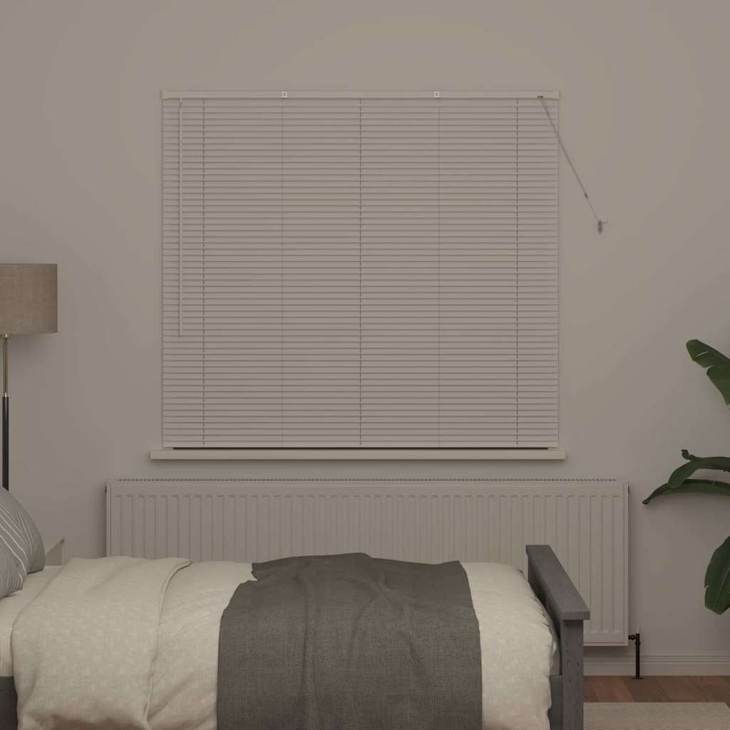 Persienner Hvid 130 x 150 cm 25 mm Aluminium