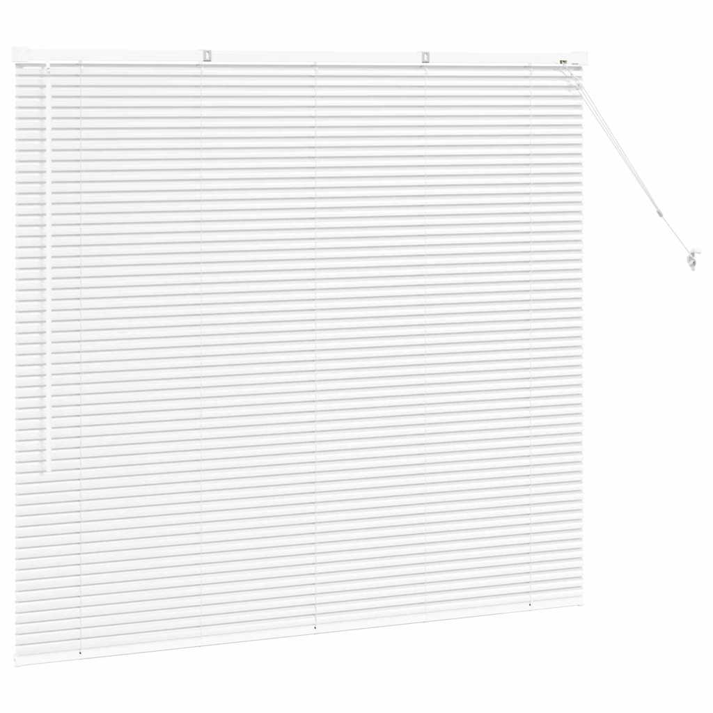 Persienner Hvid 130 x 150 cm 25 mm Aluminium