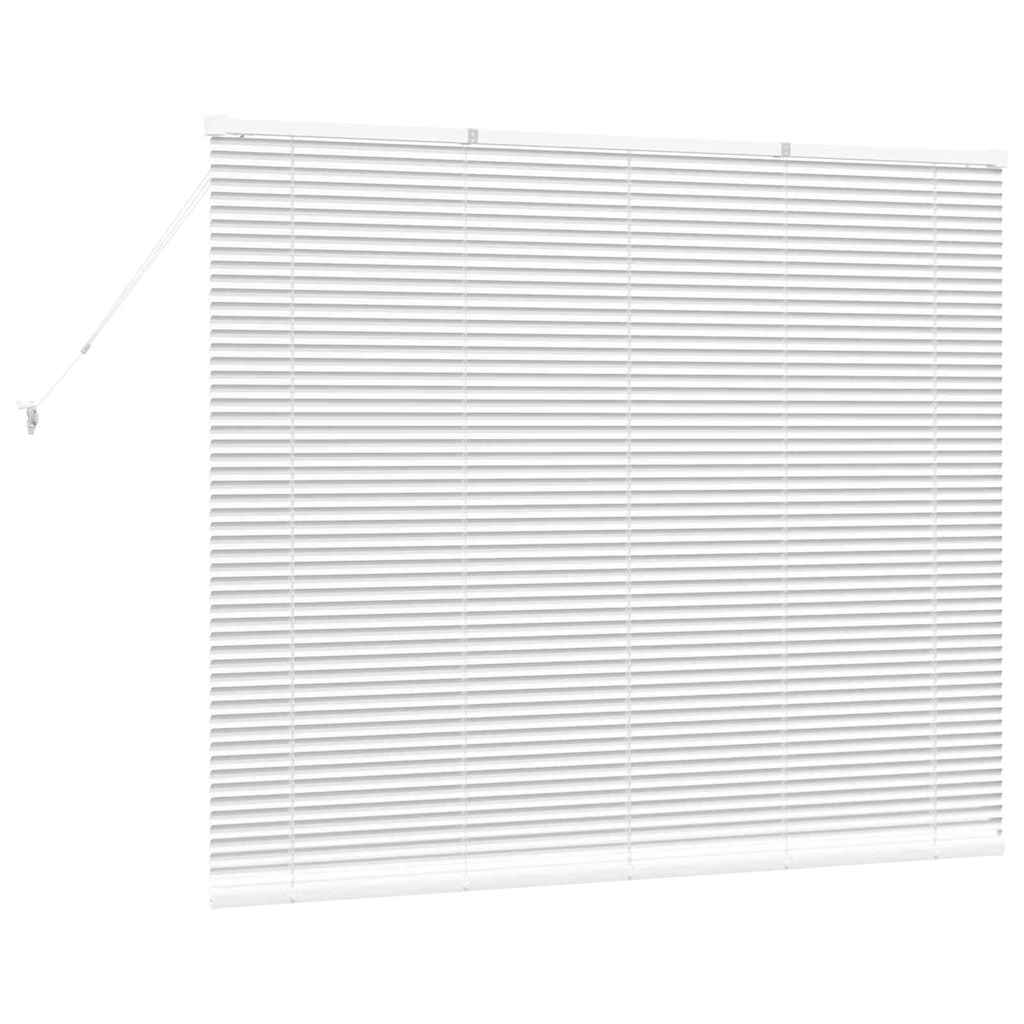 Persienner Hvid 130 x 155 cm 25 mm Aluminium