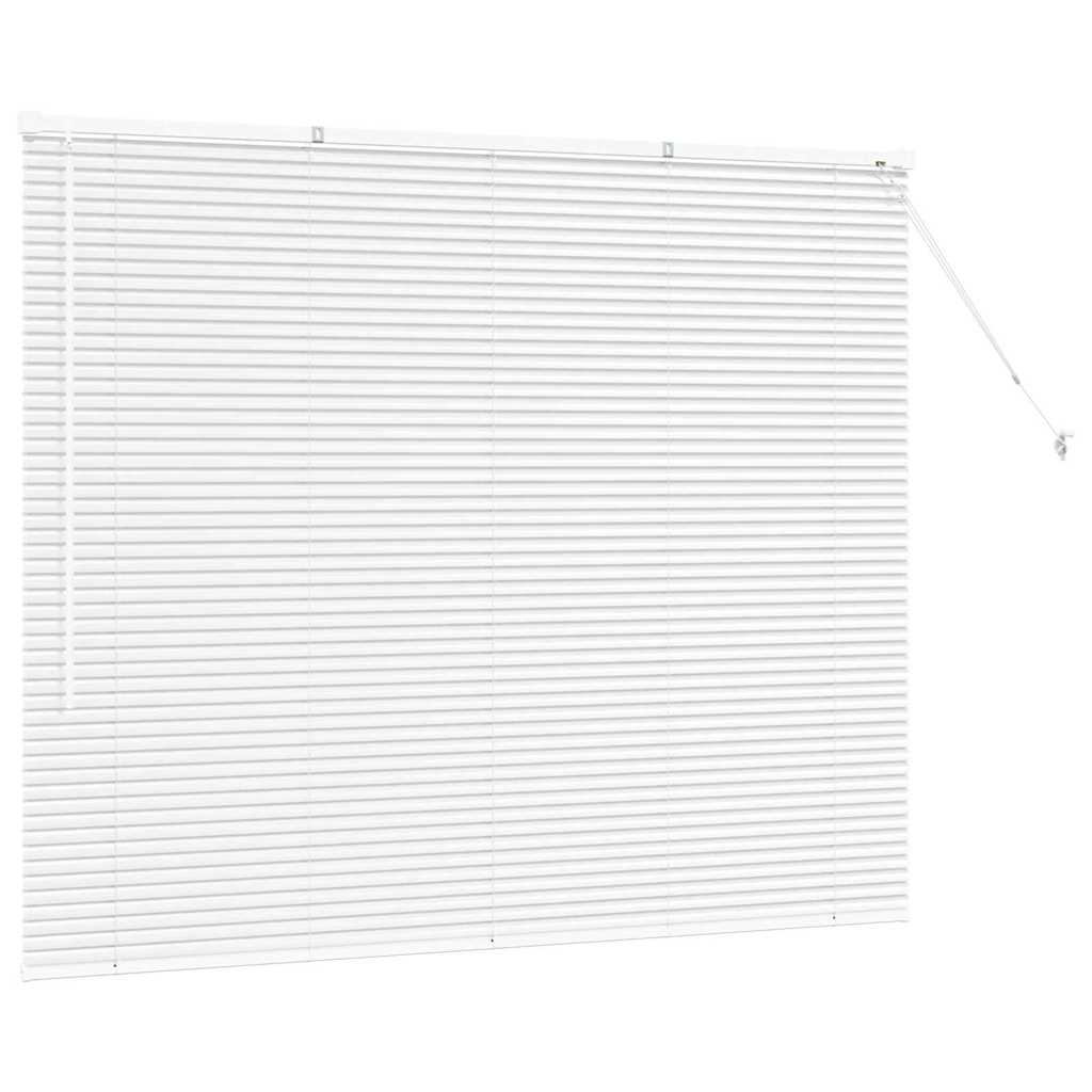 Persienner Hvid 130 x 160 cm 25 mm Aluminium