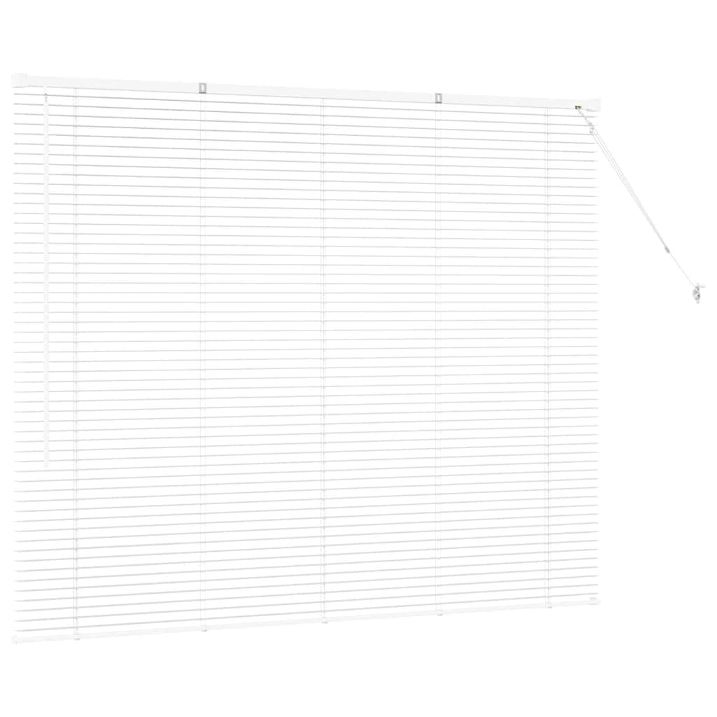 Persienner Hvid 130 x 160 cm 25 mm Aluminium