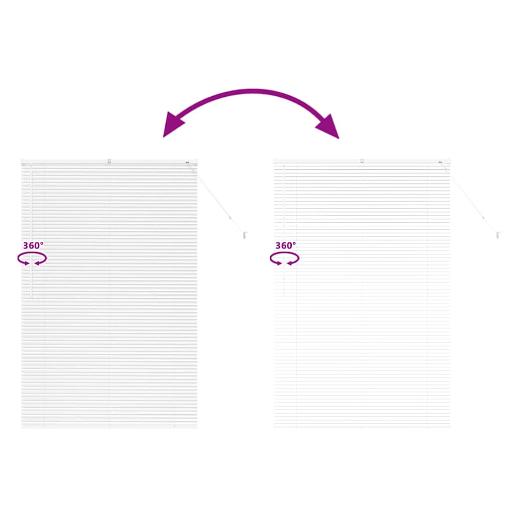 Persienner Hvid 175 x 115 cm 25 mm Aluminium