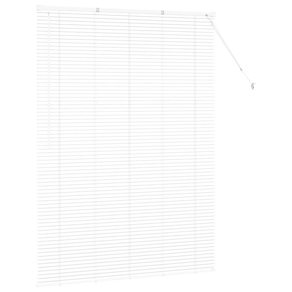 Persienner Hvid 175 x 125 cm 25 mm Aluminium