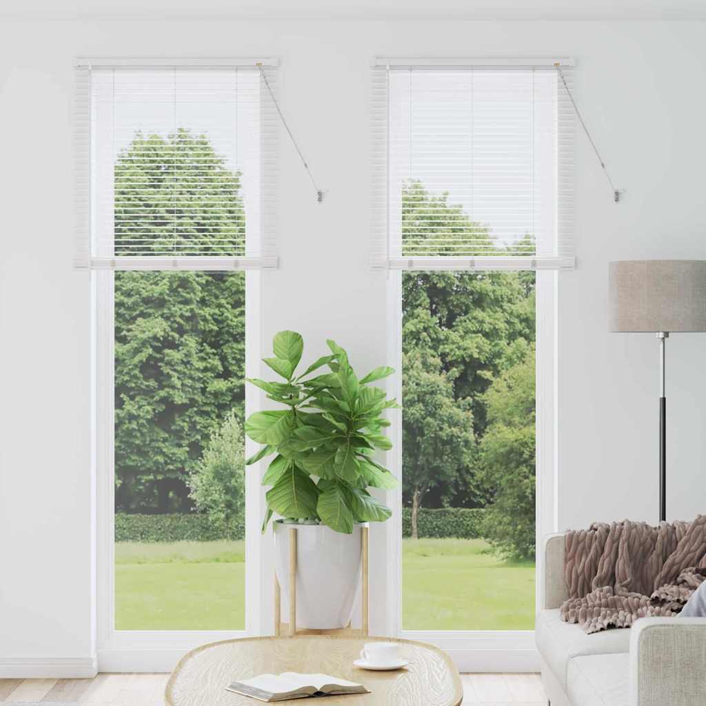 Persienner Hvid 220 x 80 cm 25 mm Aluminium