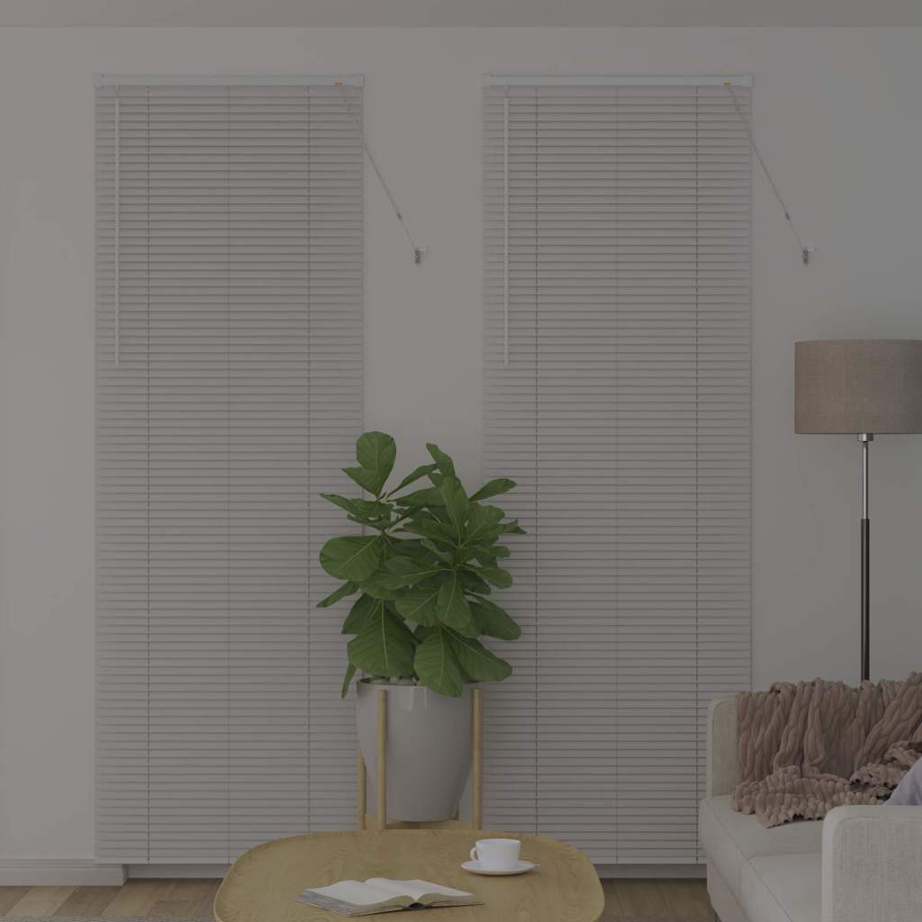 Persienner Hvid 220 x 80 cm 25 mm Aluminium