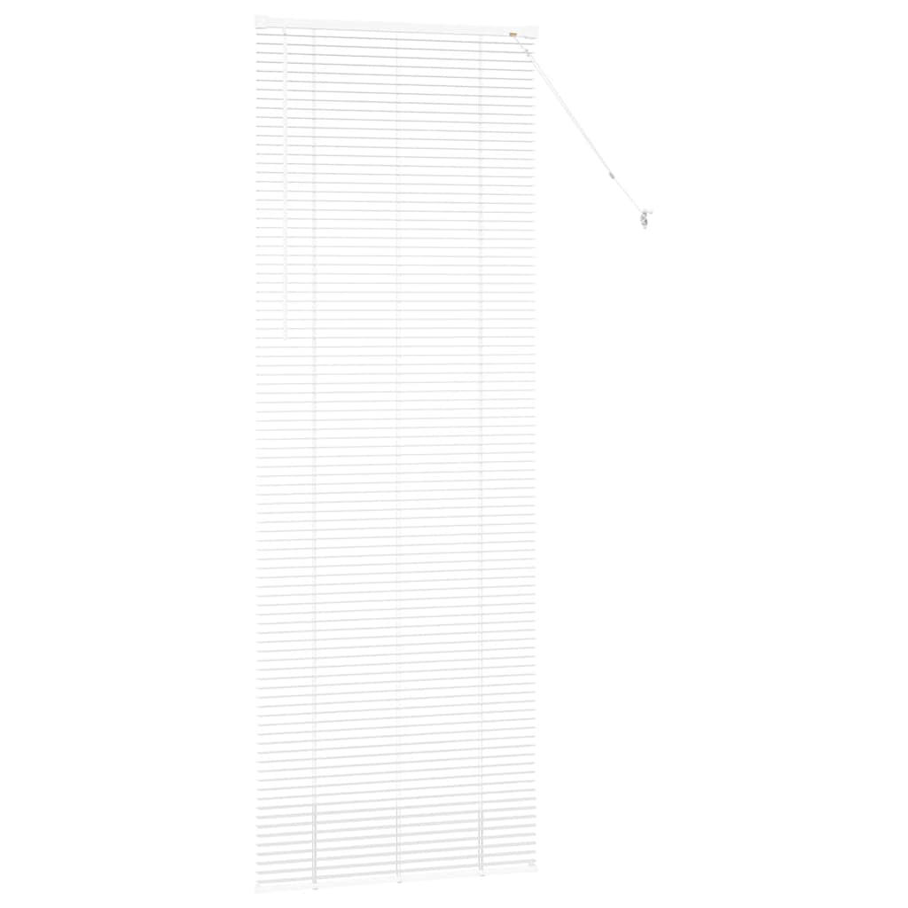 Persienner Hvid 220 x 80 cm 25 mm Aluminium