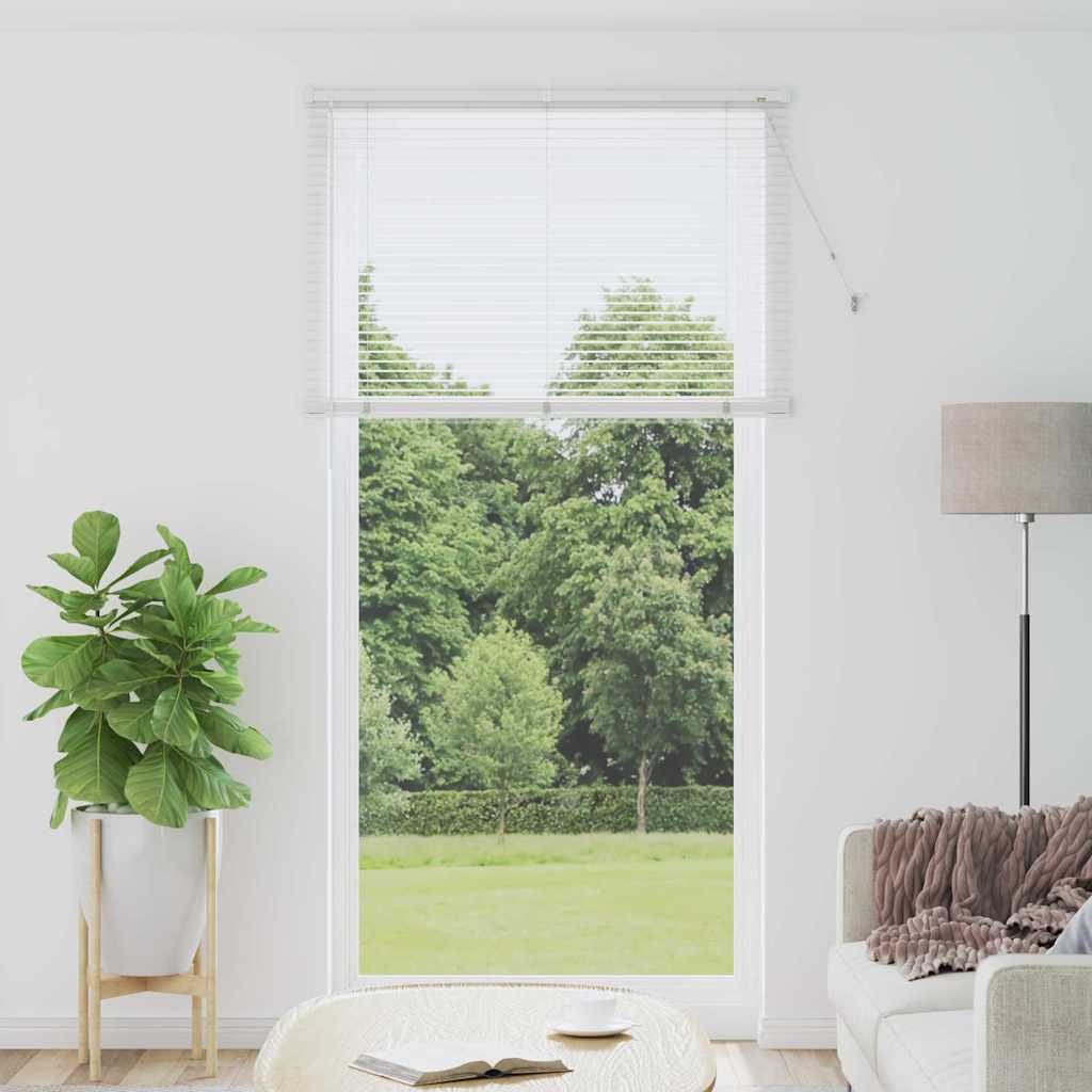 Persienner Hvid 220 x 110 cm 25 mm Aluminium