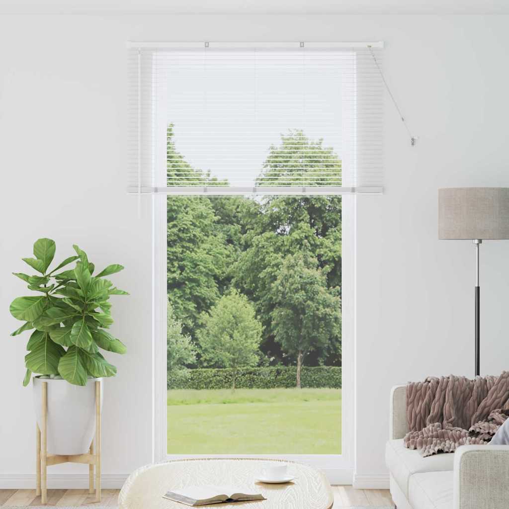 Persienner Hvid 220 x 125 cm 25 mm Aluminium