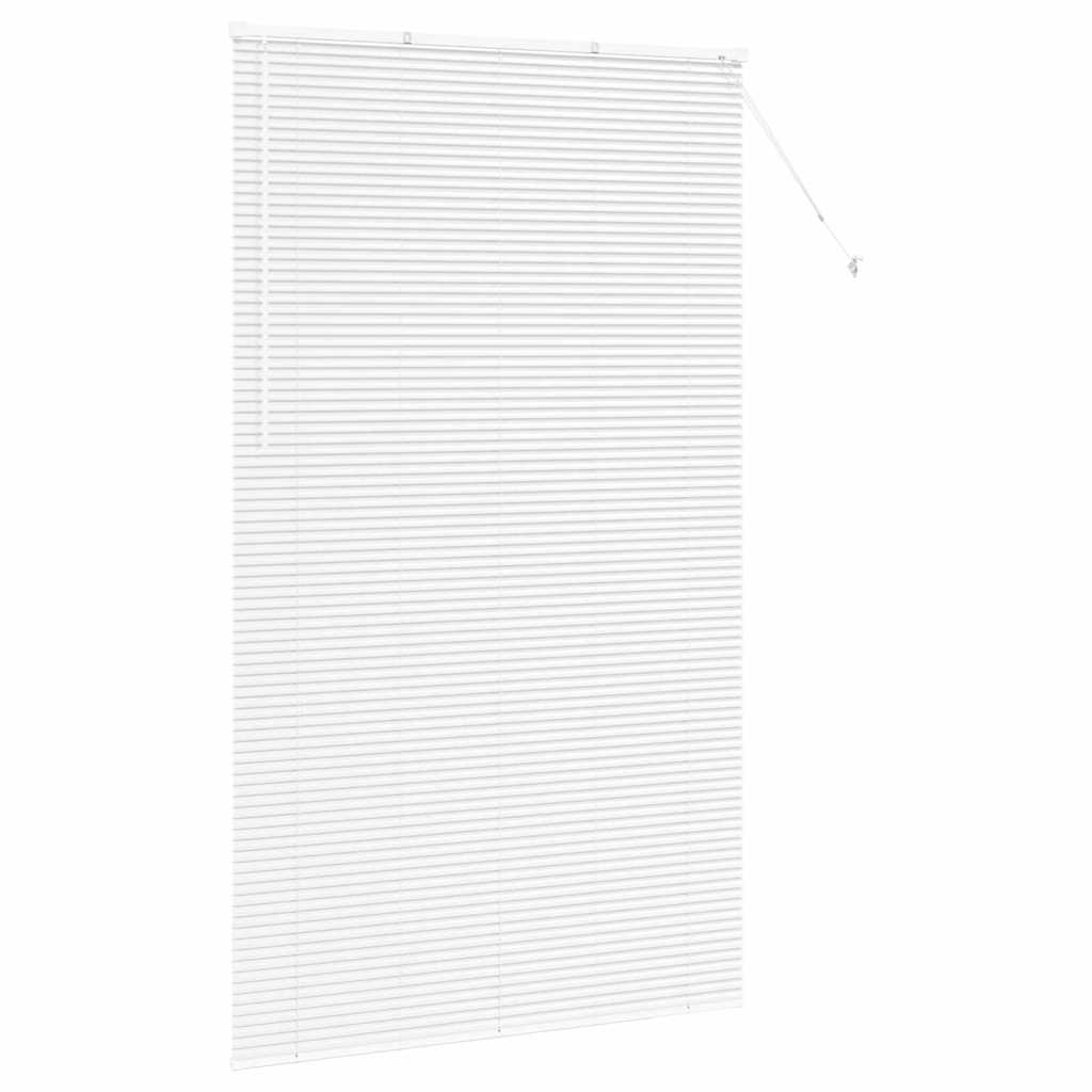 Persienner Hvid 220 x 125 cm 25 mm Aluminium