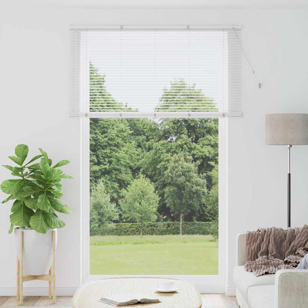Persienner Hvid 220 x 145 cm 25 mm Aluminium