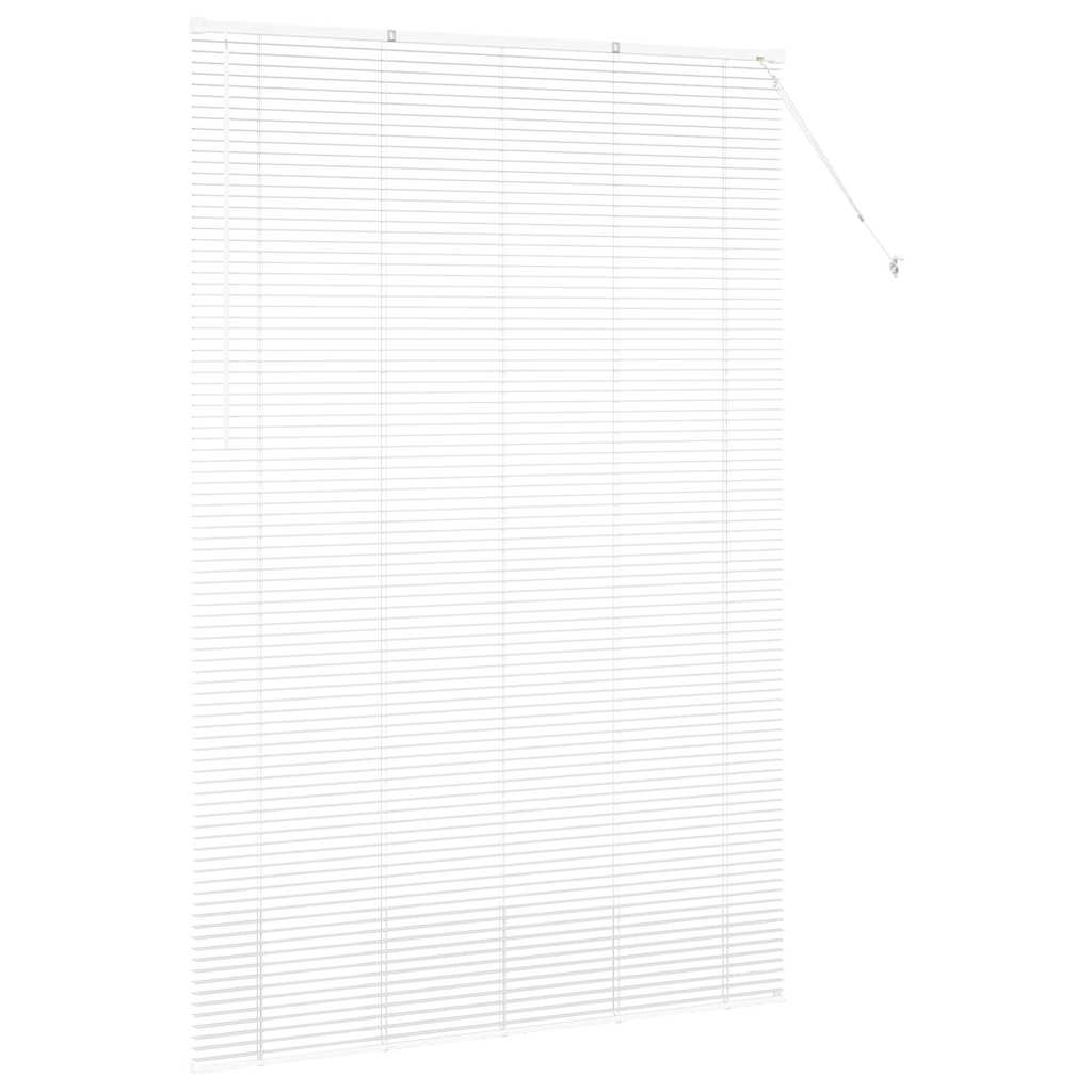 Persienner Hvid 220 x 145 cm 25 mm Aluminium