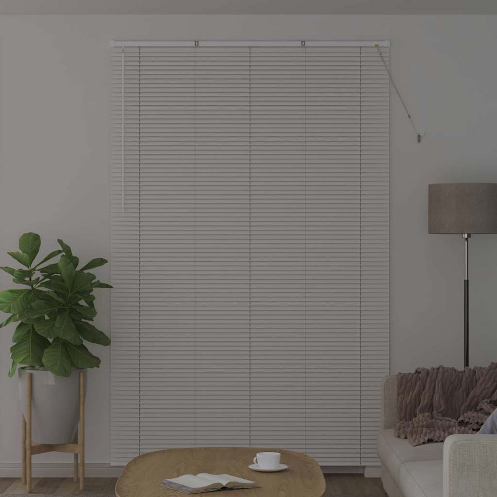Persienner Hvid 220x150cm 25 mm Aluminium