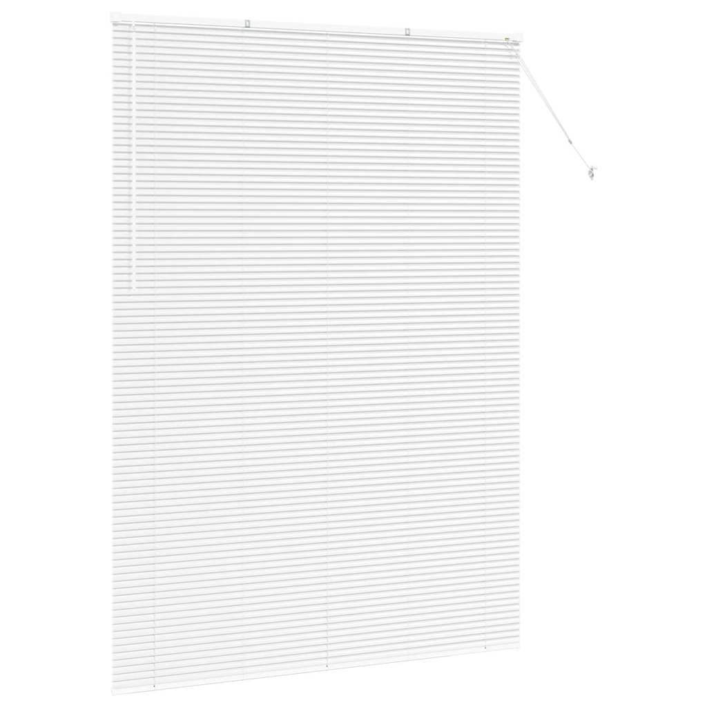 Persienner Hvid 220 x 155 cm 25 mm Aluminium