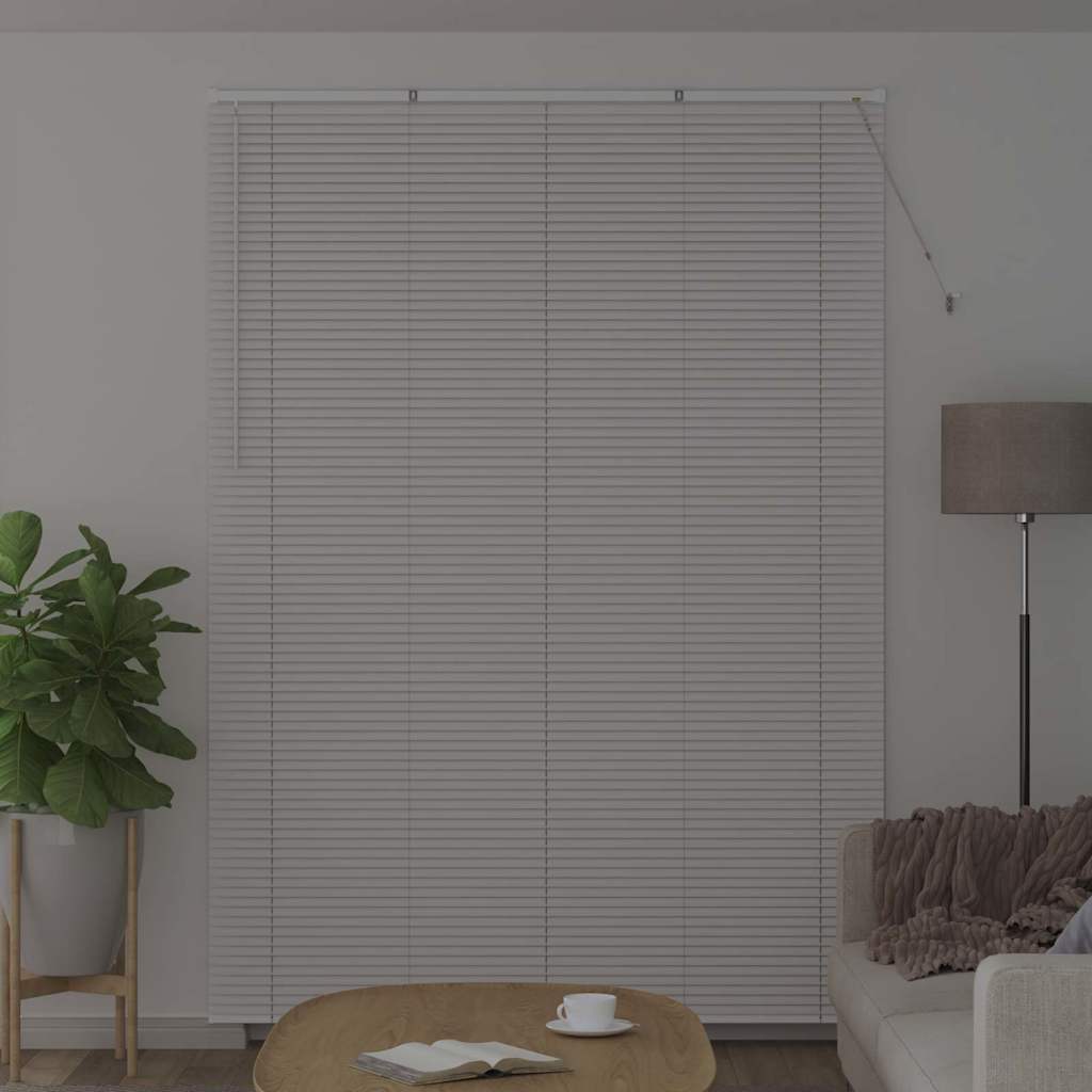 Persienner Hvid 220 x 160 cm 25 mm Aluminium