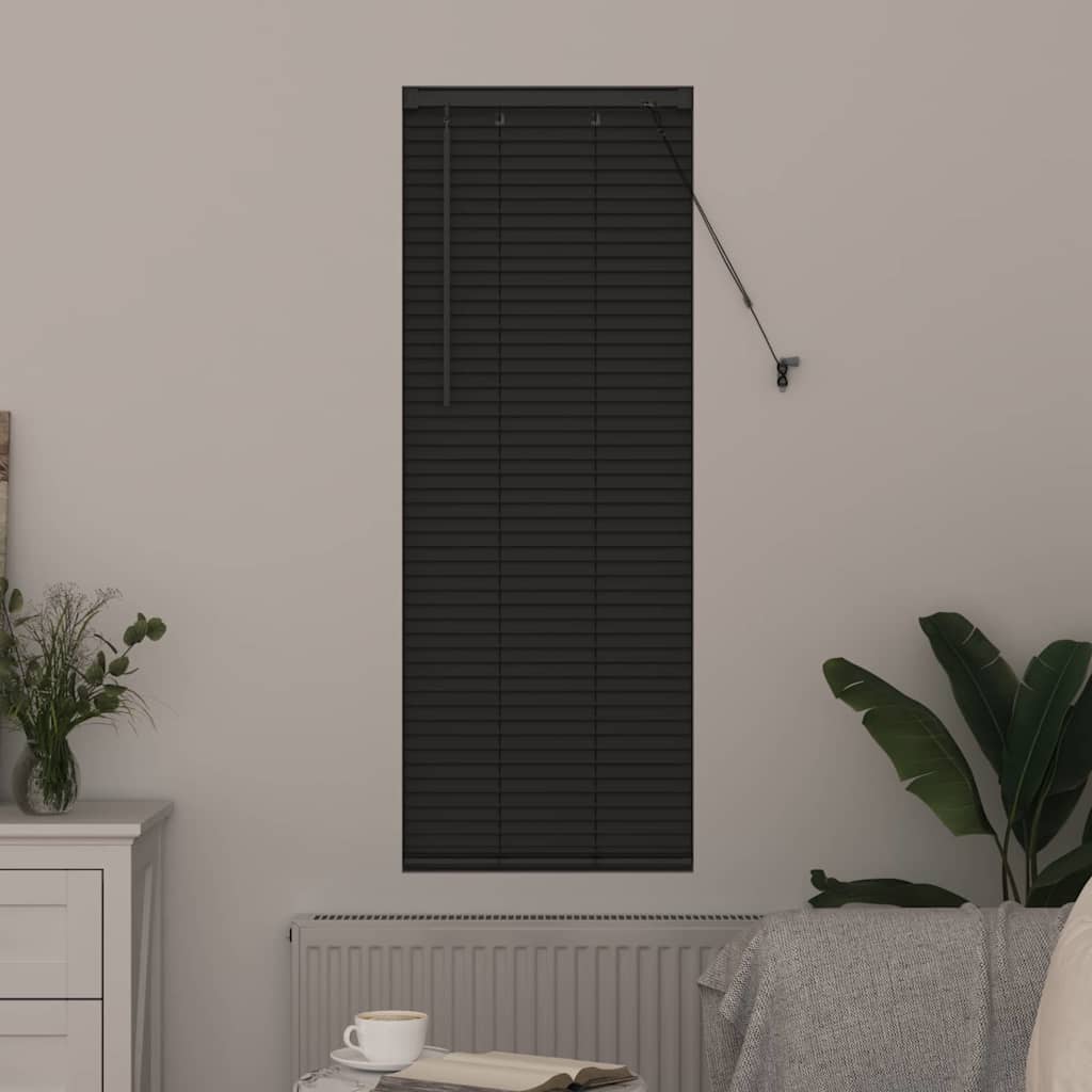 Persienner Mørkegrå 130 x 40 cm 25 mm Aluminium