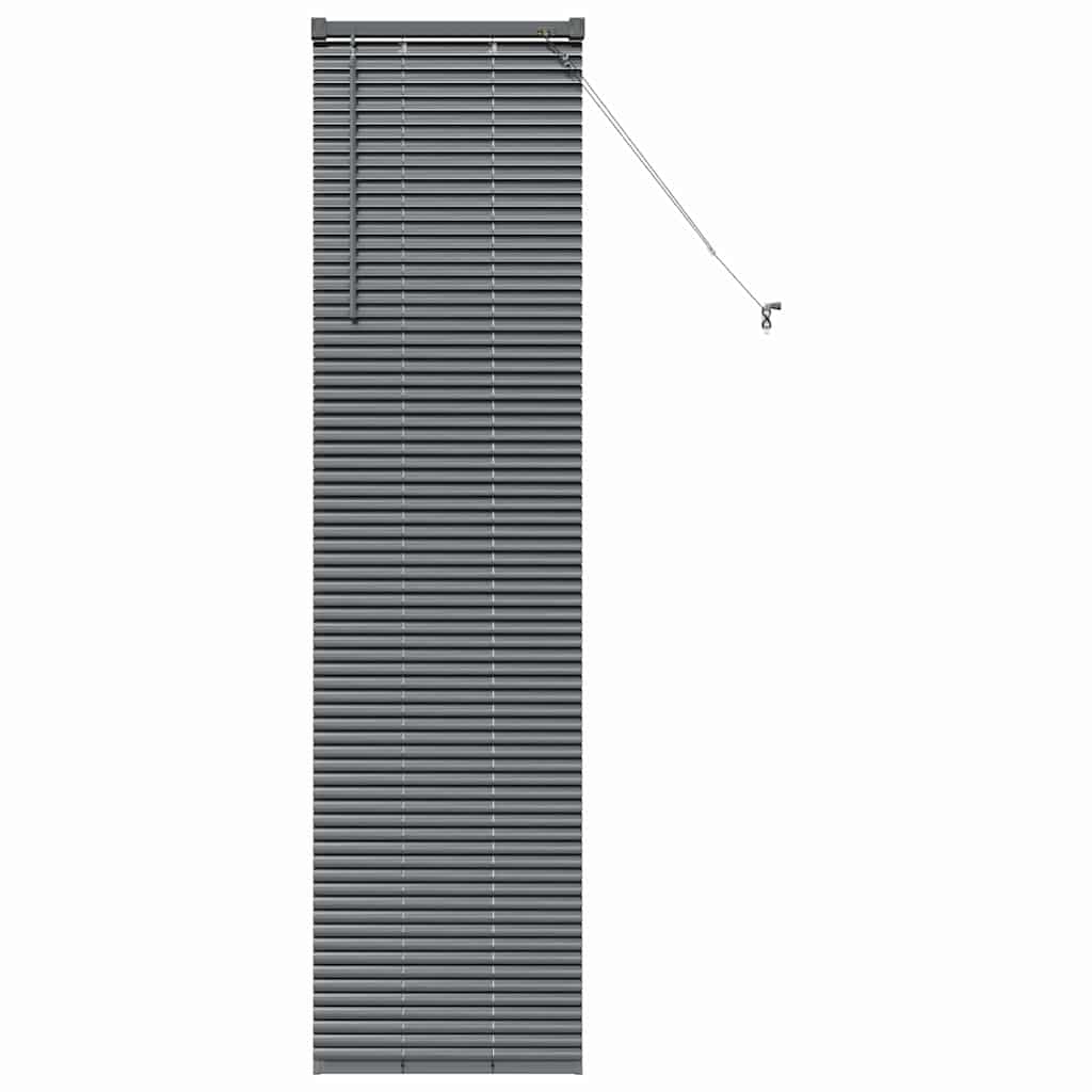 Persienner Mørkegrå 175 x 40 cm 25 mm Aluminium