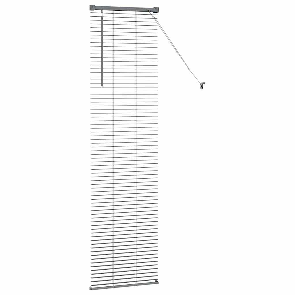 Persienner Mørkegrå 175 x 45 cm 25 mm Aluminium