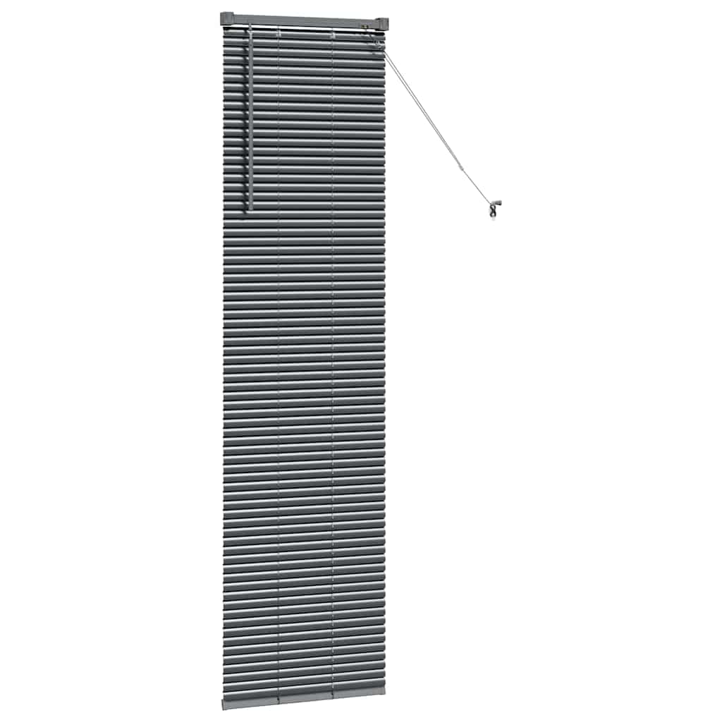 Persienner Mørkegrå 175 x 50 cm 25 mm Aluminium