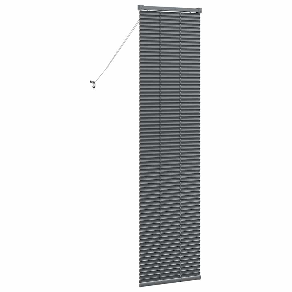 Persienner Mørkegrå 175 x 50 cm 25 mm Aluminium