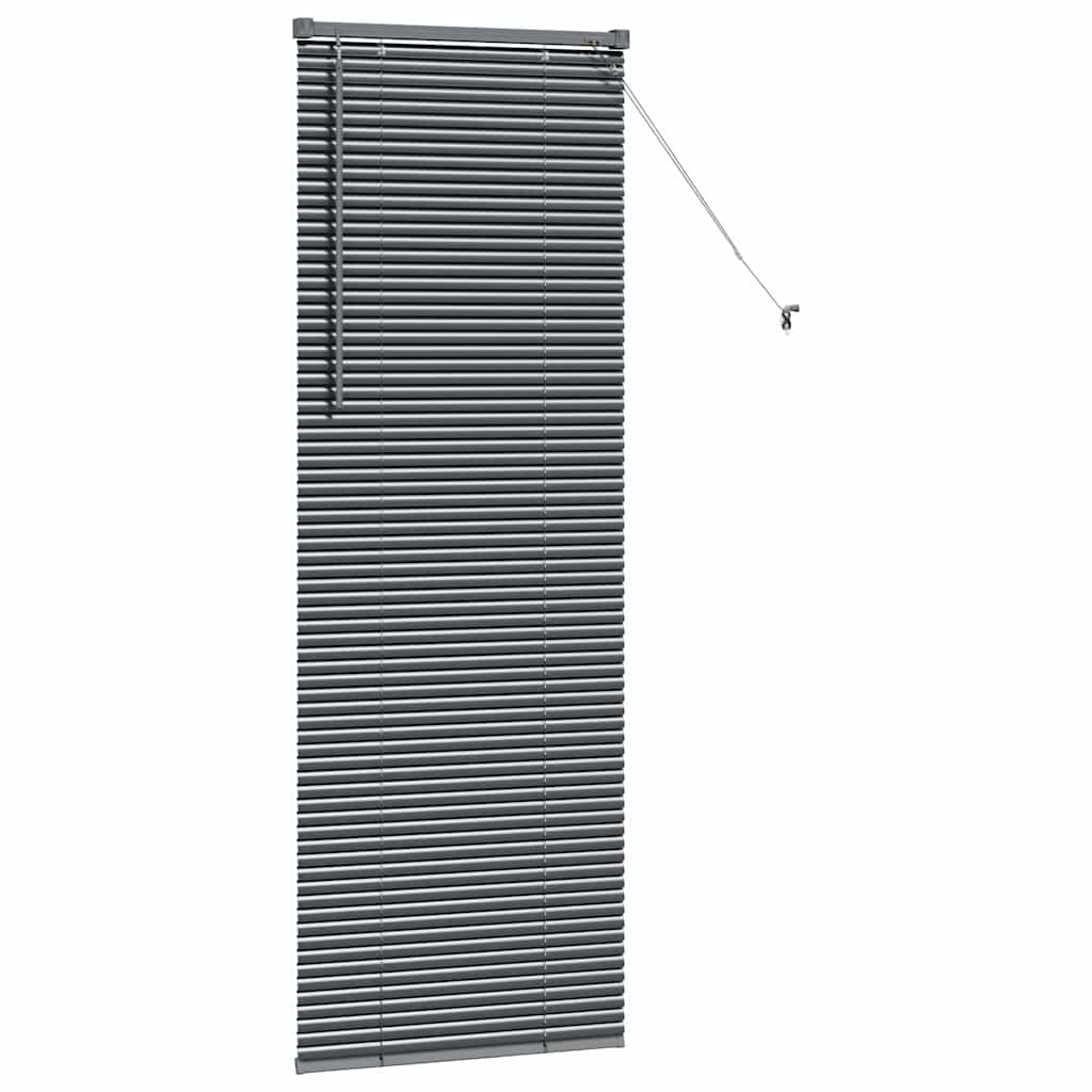 Persienner Mørkegrå 175 x 55 cm 25 mm Aluminium