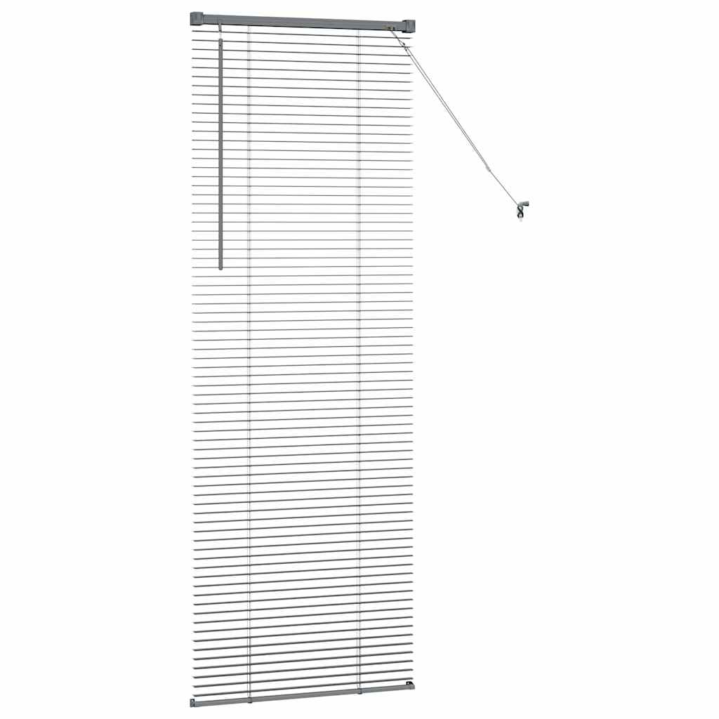 Persienner Mørkegrå 175 x 60 cm 25 mm Aluminium