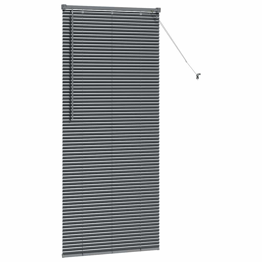 Persienner Mørkegrå 175 x 80 cm 25 mm Aluminium