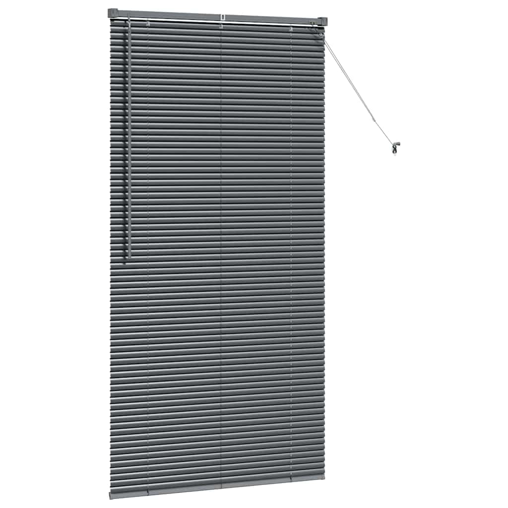 Persienner Mørkegrå 175 x 95 cm 25 mm Aluminium