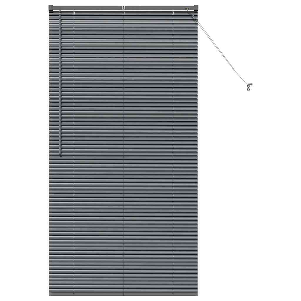 Persienner Mørkegrå 175 x 95 cm 25 mm Aluminium