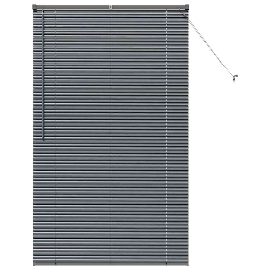 Persienner Mørkegrå 175 x 105 cm 25 mm Aluminium