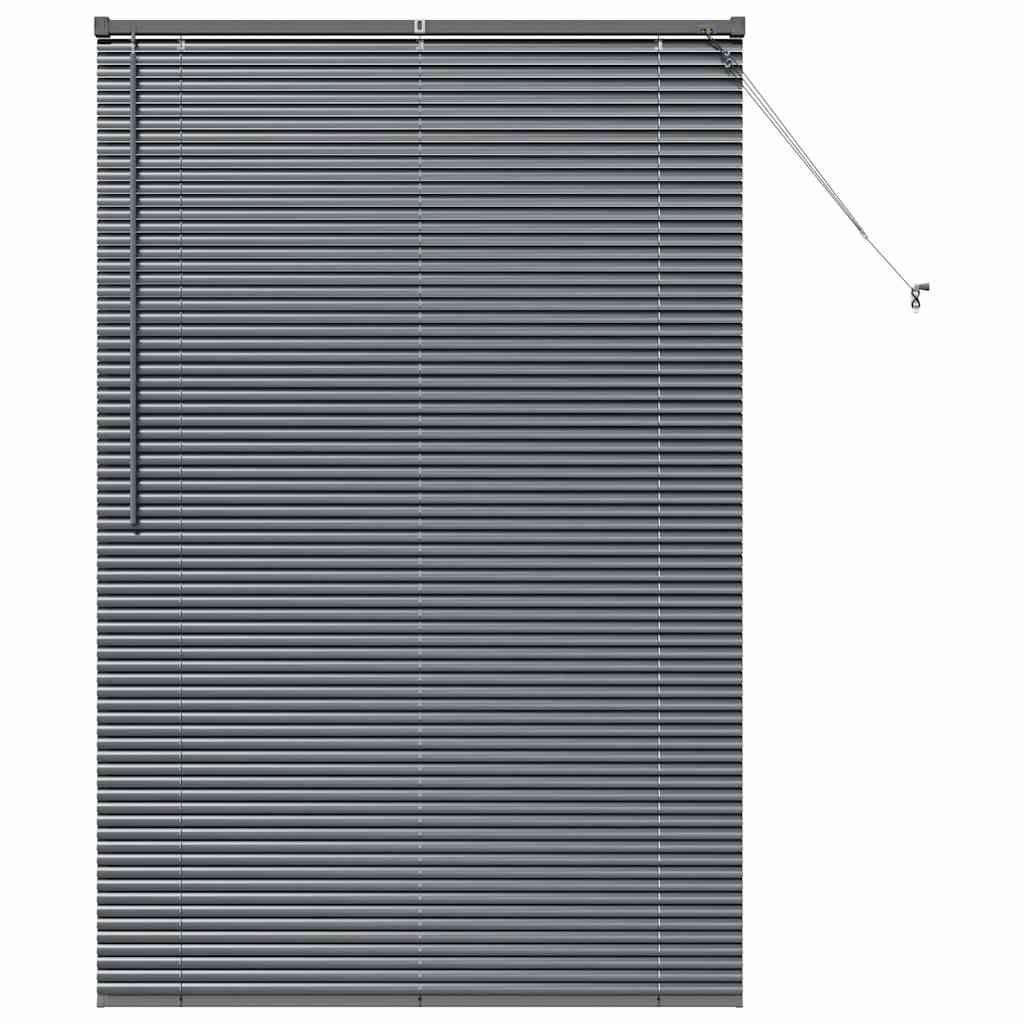Persienner Mørkegrå 175 x 115 cm 25 mm Aluminium
