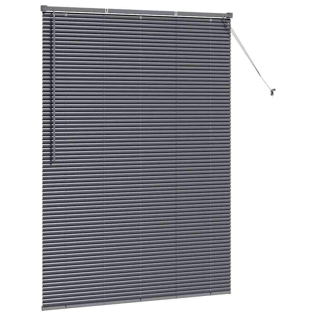 Persienner Mørkegrå 175 x 130 cm 25 mm Aluminium