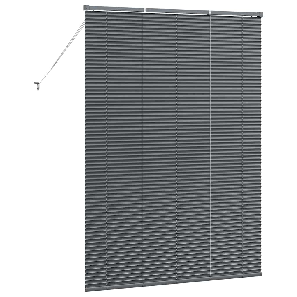 Persienner Mørkegrå 175 x 130 cm 25 mm Aluminium