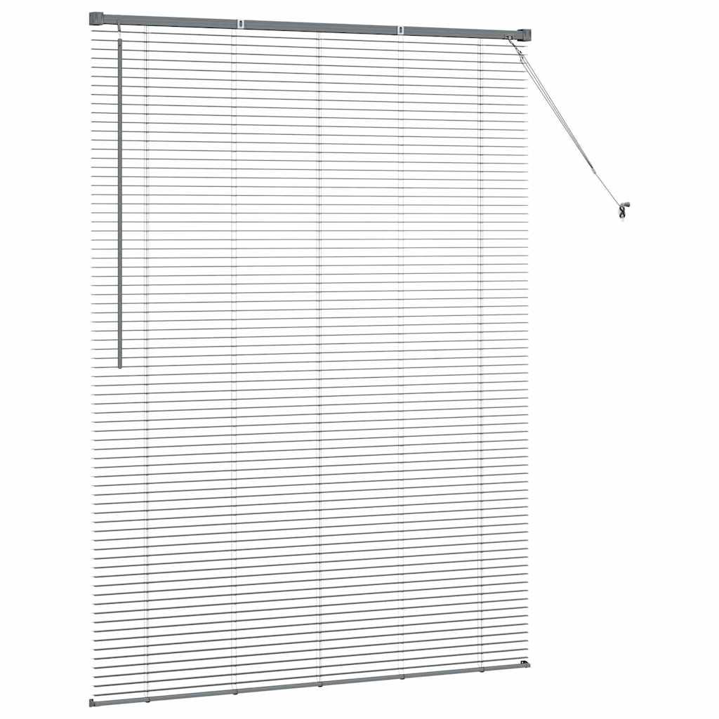 Persienner Mørkegrå 175 x 135 cm 25 mm Aluminium