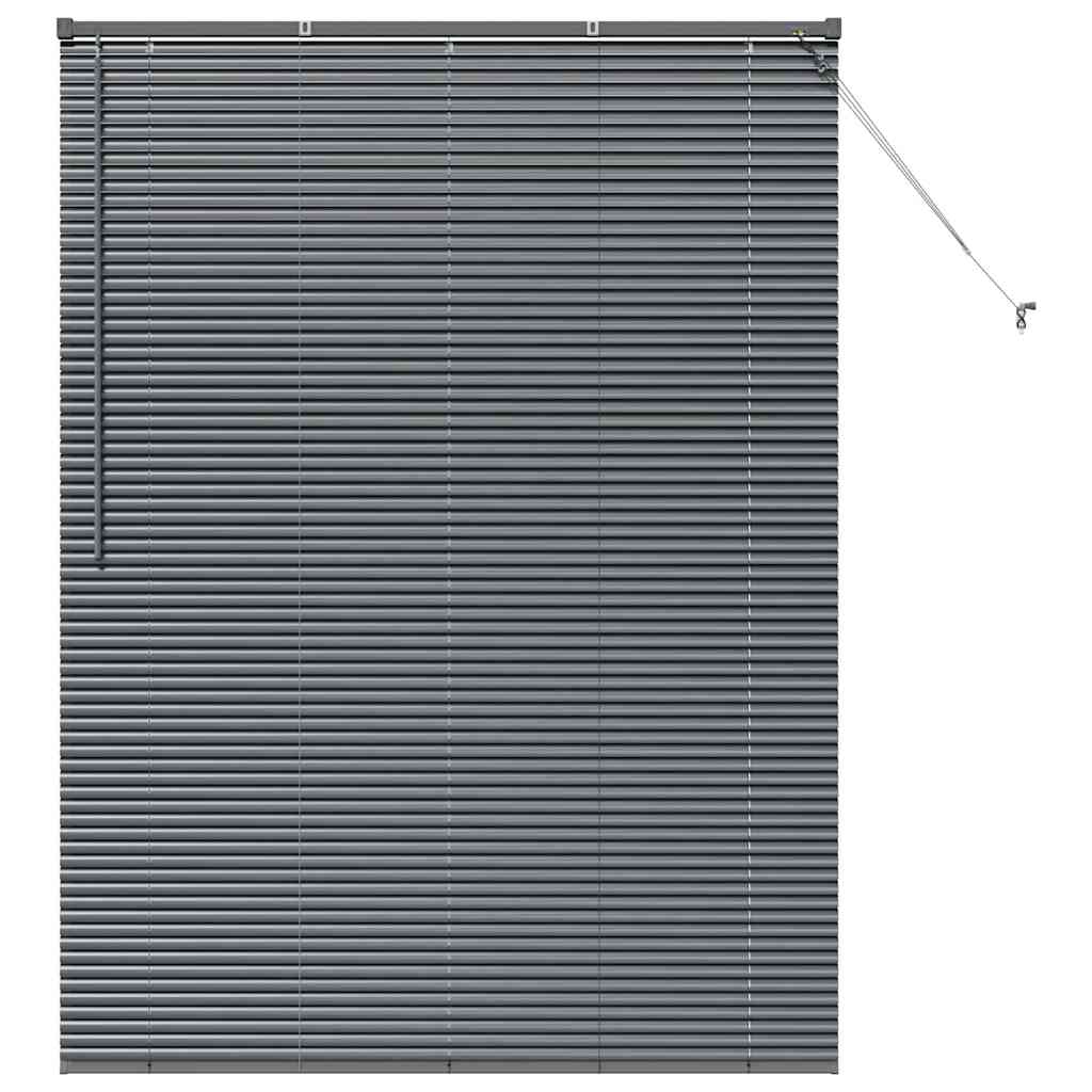 Persienner Mørkegrå 175 x 135 cm 25 mm Aluminium