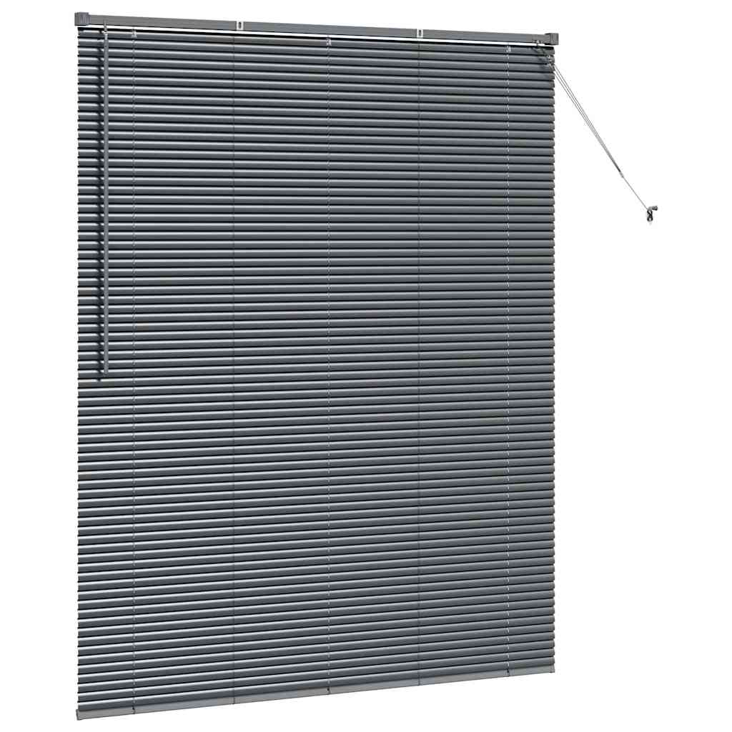 Persienner Mørkegrå 175 x 145 cm 25 mm Aluminium