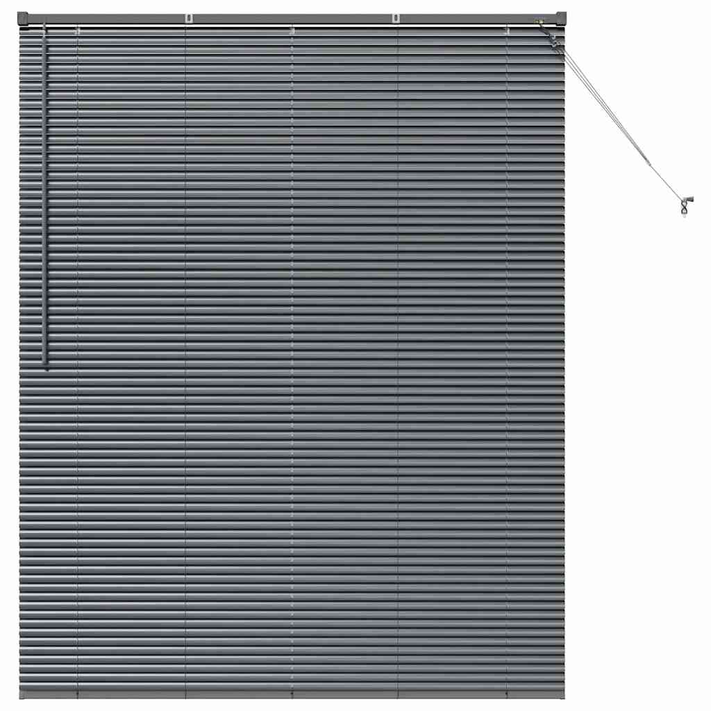 Persienner Mørkegrå 175 x 145 cm 25 mm Aluminium