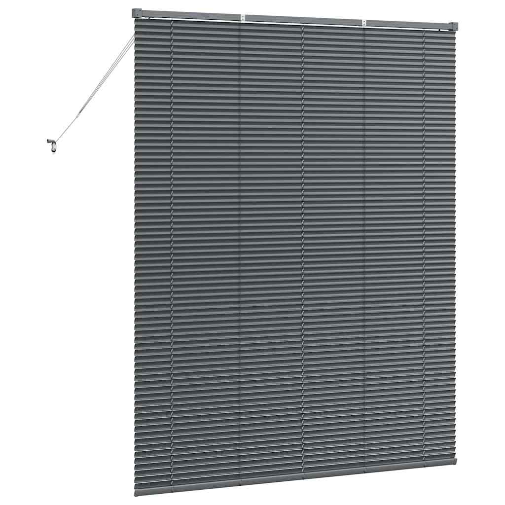 Persienner Mørkegrå 175 x 150 cm 25 mm Aluminium