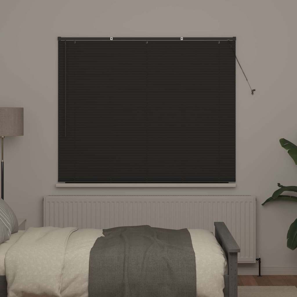 Persienner Mørkegrå 175 x 155 cm 25 mm Aluminium
