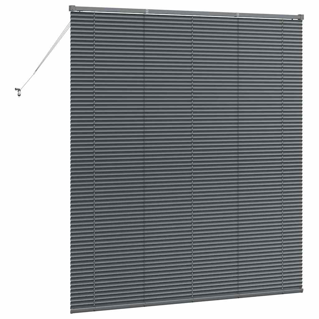 Persienner Mørkegrå 175 x 155 cm 25 mm Aluminium