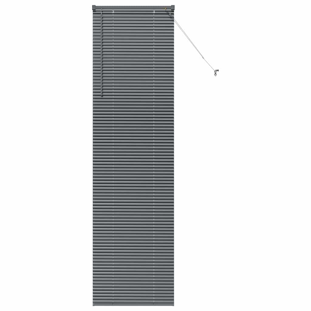 Persienner Mørkegrå 220 x 55 cm 25 mm Aluminium
