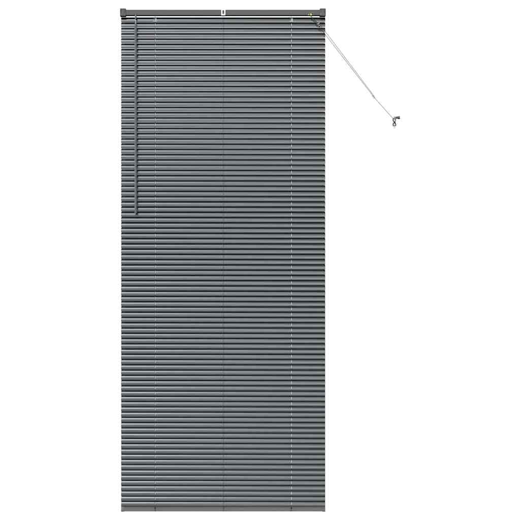Persienner Mørkegrå 220 x 95 cm 25 mm Aluminium