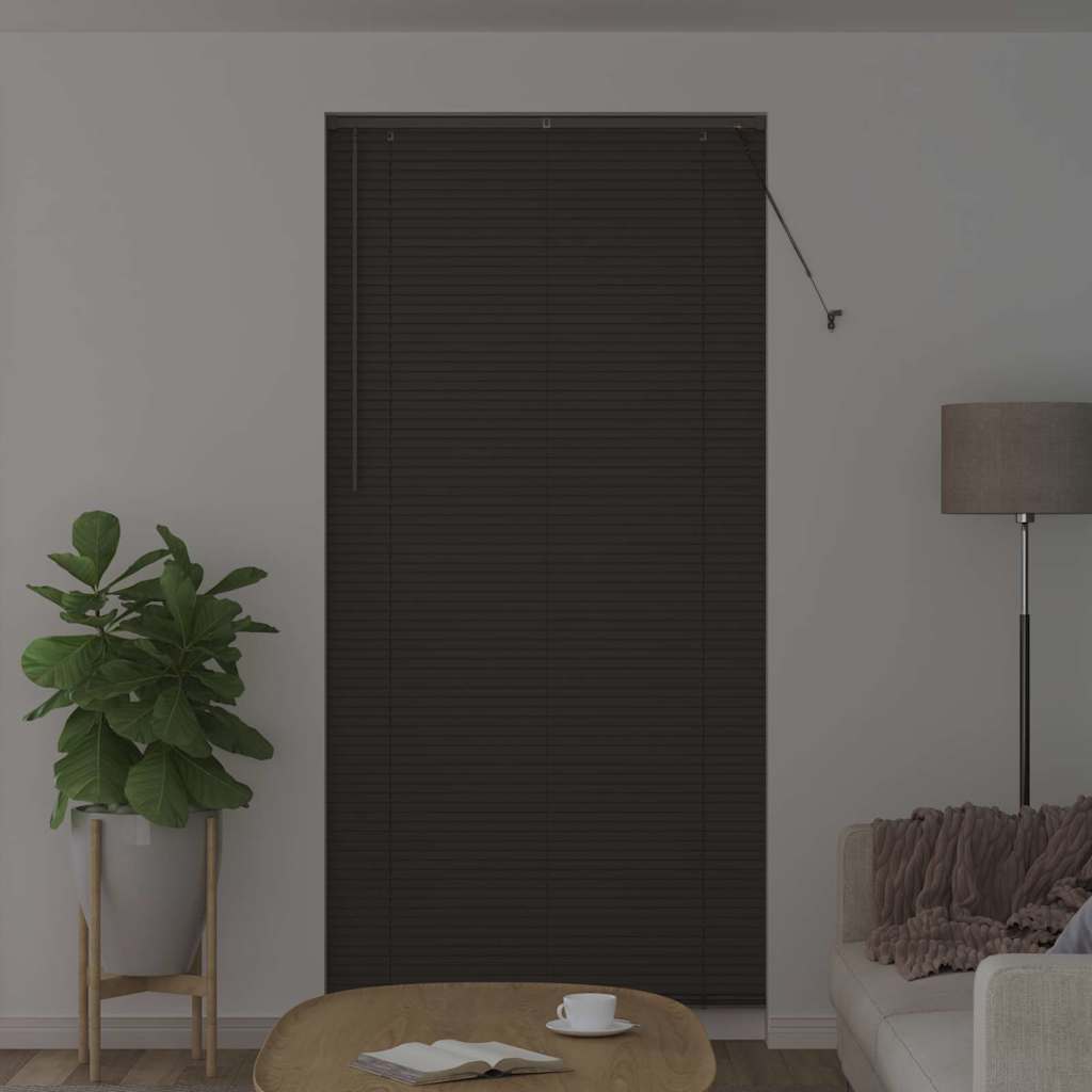 Persienner Mørkegrå 220 x 105 cm 25 mm Aluminium