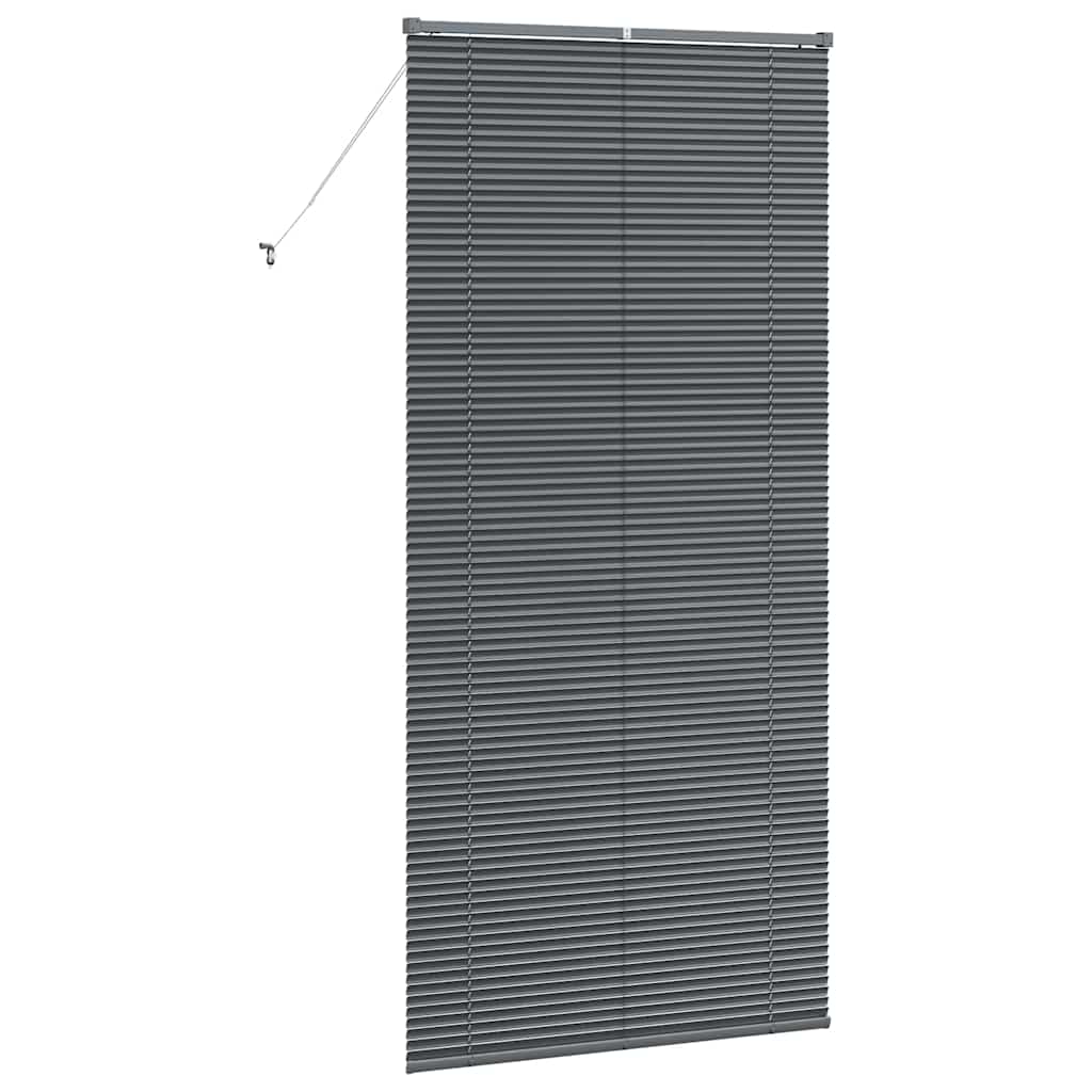 Persienner Mørkegrå 220 x 105 cm 25 mm Aluminium