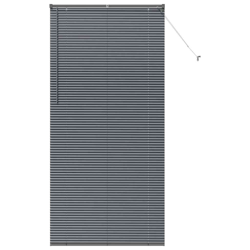 Persienner Mørkegrå 220 x 105 cm 25 mm Aluminium